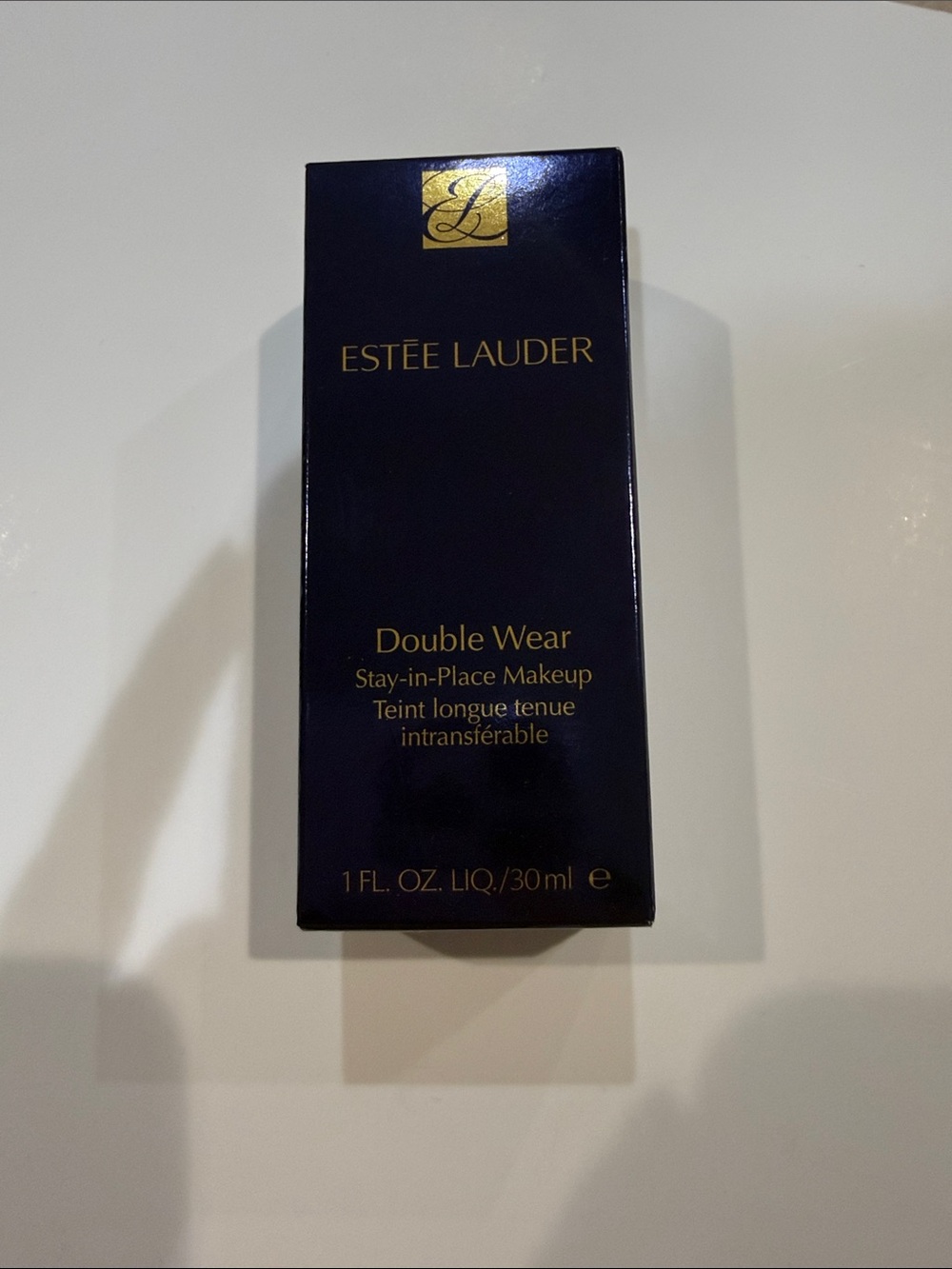Estée Lauder Double Wear Foundation - Navy and Gold Box